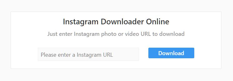 Instagram video downloader tool