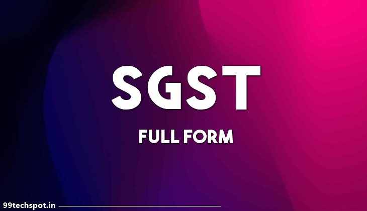 SGST full form