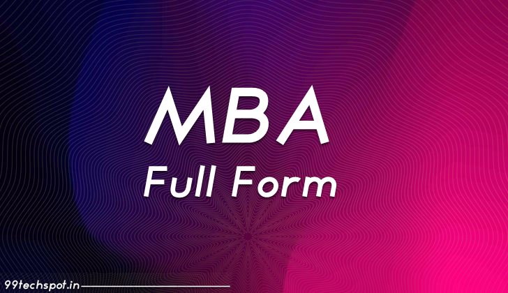 mba full form 